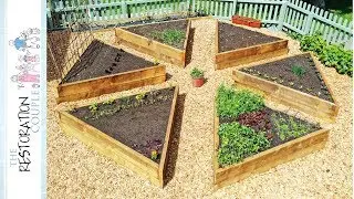 CRAZY RAISED BEDS! | Geometric Vegetable Garden