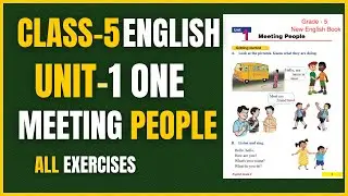 Class 5 English Unit 1 Exercise Solution | Meeting People | CDC Book 2080 Nepal