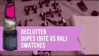 Declutter #2- Lipstick/Gloss/Powder/Blush/Swatch Fest: Bite Beauty, 100% Pure, Red Apple Lipstick +