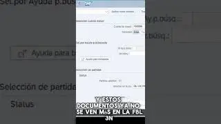 Nueva transaccion FAGLL03 sustitcion de la FBL3N en SAP #sapconsulting #sap #tips