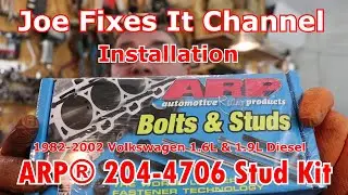 Installing ARP Stud Kit 204-4706 Cylinder Head Bolt 1982-2002 Volkswagen 1.6L & 1.9L Diesel  MK2