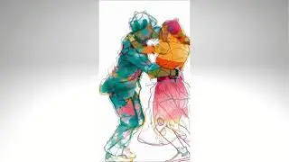 #watercolor  Dancers | Abstract #dance  #animation