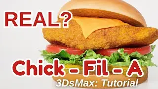 Photorealistic 3D Food: Chicken Burger Modeling Tutorial | Arnold Render
