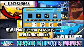 New Banana Car Season 5 Is Here! August Update | Roblox Jailbreak