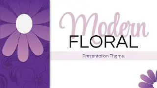 Modern Floral Theme Animated PPT Slides