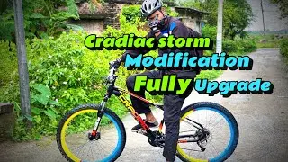 Cradiac Storm Modification | Cradiac Storm Rims Colour Modification & Wrap | MTB Short Stem Upgrade