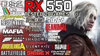 RX 550 in 2026 : Test in 29 Games - Gaming Test in 2026