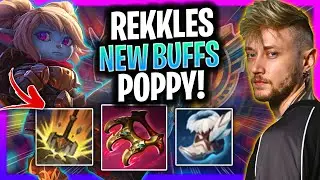 REKKLES TRIES POPPY WITH NEW BUFFS! | LR Rekkles Plays Poppy Support vs Leblanc!  Season 2025