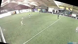 Scanning the field and pass to a teammate in the corner.