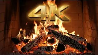 Fireplace 4K  Ambience 🔥 | Warm Cozy Fire for Sleep & Relaxation | Relaxing Screens
