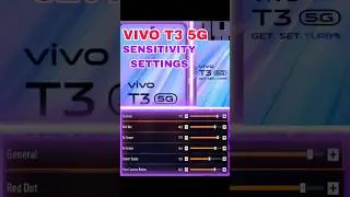 VIVO T3 5G SENSITIVITY SETTINGS FREE FIRE ⚡ Sensitivity settings Vivo T3 #support #supportme #like