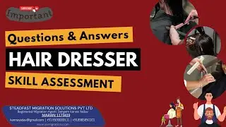 Hair Dresser Skill Assessment Question & Answer #youtube #australia #hairdresser #agent #trending