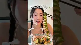 trying the viral korean cucumber kimchi recipe 🥒😋 ib: @logaagm