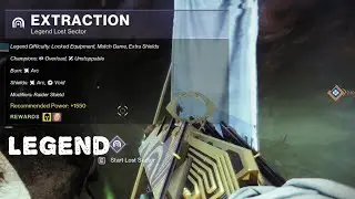 Destiny 2 EXTRACTION Lost Sector Legend Solo | Location in The Throne World