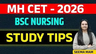 MH CET BSc Nursing 2026 | Preparation Strategy #anm #परीक्षातयारी #cet