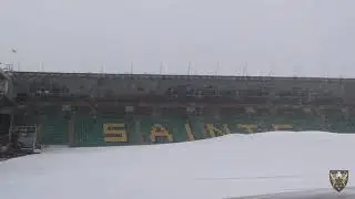 &lsquo;Beast from the East&rsquo; hits Franklin&rsquo;s Gardens