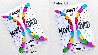 Parents day card making handmade/Easy and Beautiful Card for Parents day/DIY Card for Parents day