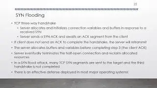 Denial of Service Attacks   Part 2