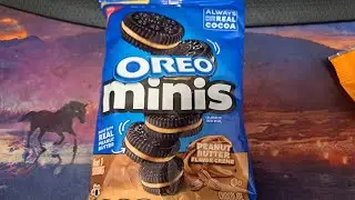 New Oreo Minis Peanut Butter Flavor Taste Test and Review 