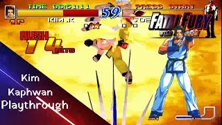 Fatal Fury: Wild Ambition - Kim Kaphwan playthrough (PS1) longplay - no commentary