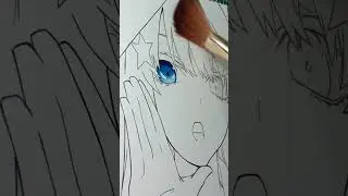 Itsuki Nakano Eyes Coloring 😍✨ #shorts #art