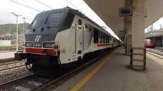 Partenza di un ic (Reggio Calabria - Roma Termini) con una E401 in testa dalla stazione di Salerno