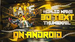 How to make beat sync montage thumbnail on android( Make 3d thumbnail on android)SHADOW GFX
