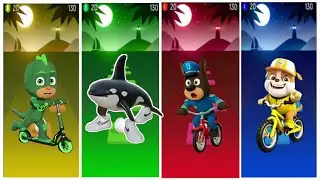 🎬SHERIFF LABRADOR🆚BRAINROT ZOO SHOW🆚BRAINROT PJ MASKS🆚PAW PATROL RUBBLE🎮Tiles Hop EDM Rush