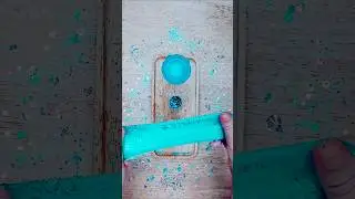 💙 Beautiful Blue Stretchy Slime 🦋 Satisfying Glitter Texture ♡ #satisfying #glitterslime #slimeideas