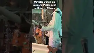 Minister Dunsin on Bass and Pastor Leke ​⁠ on Drum in #atlanta  #church #shorts @DunsinOyekan