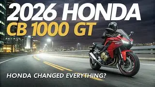 Первый взгляд на Honda CB1000GT 2026 года &ndash; идеальный спортивно-туристический мотоцикл.