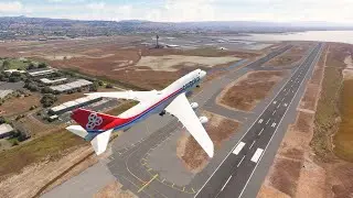 EMERGENCY Landing!!! CARGOLUX BOEING 747 Crash Landing at Oakland Airport MFS20204