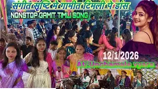संगीत सृष्टि में  गामीत टिमली || नोन स्टॉप आदिवासी वाराट गीत || at Unchamala vyara 12/1/2026 Timli 