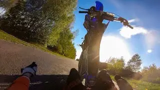 YAMAHA YZ 125 PIERWSZA JAZDA I PIERWSZA GLEBA |RAW SOUND|