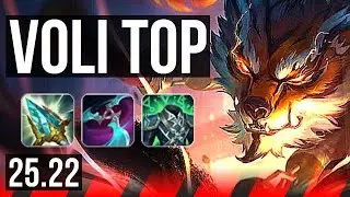 VOLIBEAR vs ILLAOI (TOP) | 6 solo kills, 13/3/3 | EUW Diamond | 25.22