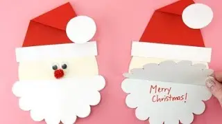 How To Make Christmas Greeting Card || Santa Card || Easy and Simple Santa Card Making ||