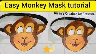 How to make a Monkey Mask 🐵 || Easy Paper Monkey Mask tutorial || Step by Step ||