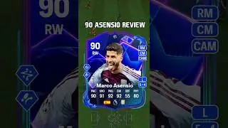 90 Marco Asensio Review in EA FC 25, he's an alright 60k card 😴#shorts #short #fc25 #eafc25 #asensio