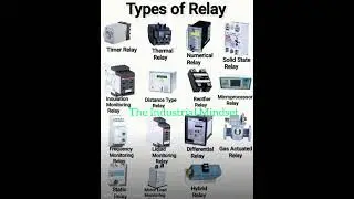 Different types of Relays.           #relay #electricalprotection #electricalsafety #electrical