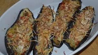 Tuna Stuffed Eggplants