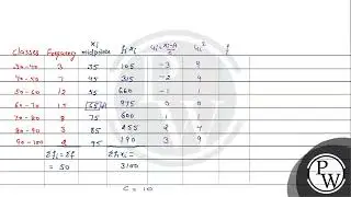 Calculate the mean, variance and standard deviation for the following frequency distribution by ...
