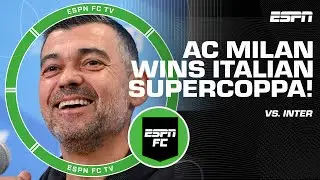 ITALIAN SUPERCOPPA REACTION 🏆 AC Milan COMEBACK WIN vs. Inter 🇮🇹 | ESPN FC