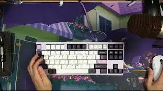Maker Scarlet with GMK Amethyst on TKC Blackberry Switches (Plate & Case Foam)