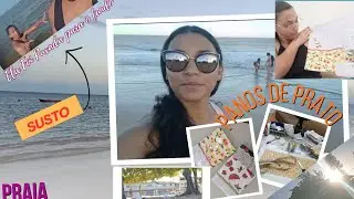 DIAS DE PRAIA, ARTESANATO E UM SUSTO NO MAR! 🌊🧵