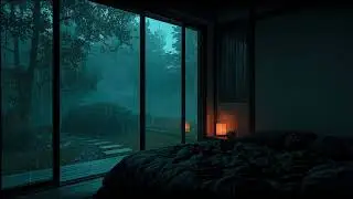 Quiet Bedroom Rain & Thunder Sounds | Calming Atmosphere for Sleep and Relaxation