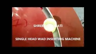 Single Head Wad Inserting Machine with Vibrator Bowl #wadding #cappingmachine #shreebhagwati