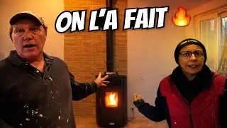 Poêle à pellets, portes en chêne & évier XXL : on monte tout nous-mêmes ! (grosse avancée)