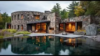 Rustic Stone House by a Tranquil Lake | Timeless Architecture Rooted in Nature