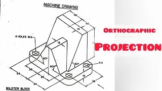 Orthographic projection - Machine drawing in | Technical drawing | Engineering drawing
