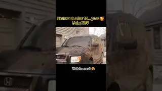 First wash after 10 year dirty XUV 🥰 #shorts #viral #shortsfeed #ytshorts #youtube #Enjoyshortsfeed